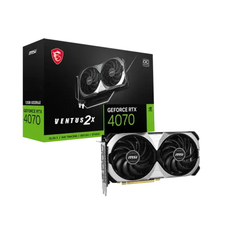 MSI GeForce RTX 4070 VENTUS 2X E 12G OC GDDR6X Graphics Card